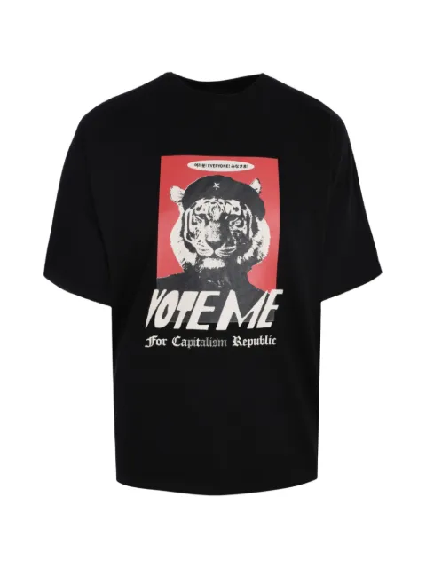 Tee Library Vote graphic-print cotton t-shirt