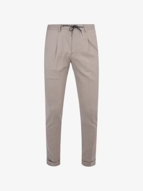 Luciano Barbera pleated drawstring trousers