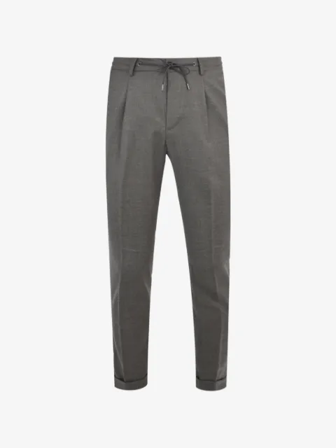 Luciano Barbera pleated drawstring trousers