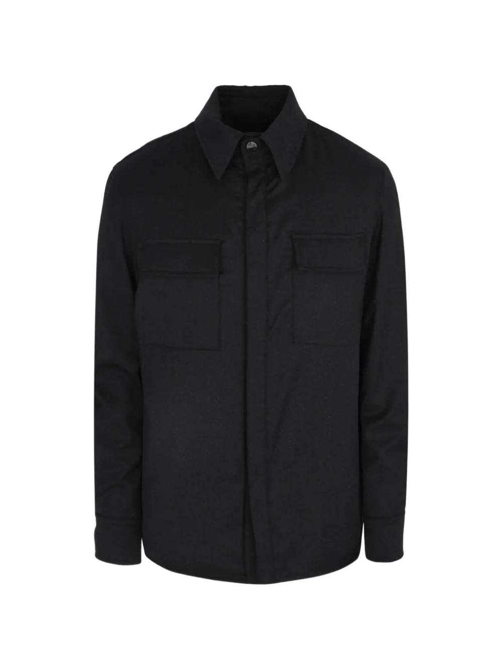 Luciano Barbera flap-pocket shirt jacket - Grigio