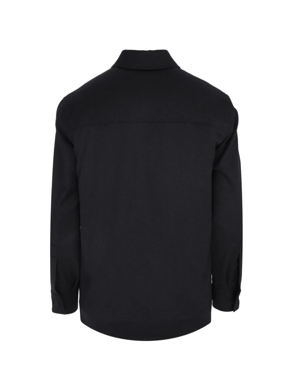Luciano Barbera Shirtjack met klepzak Grijs