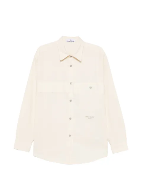 Stone Island logo-embroidered shirt