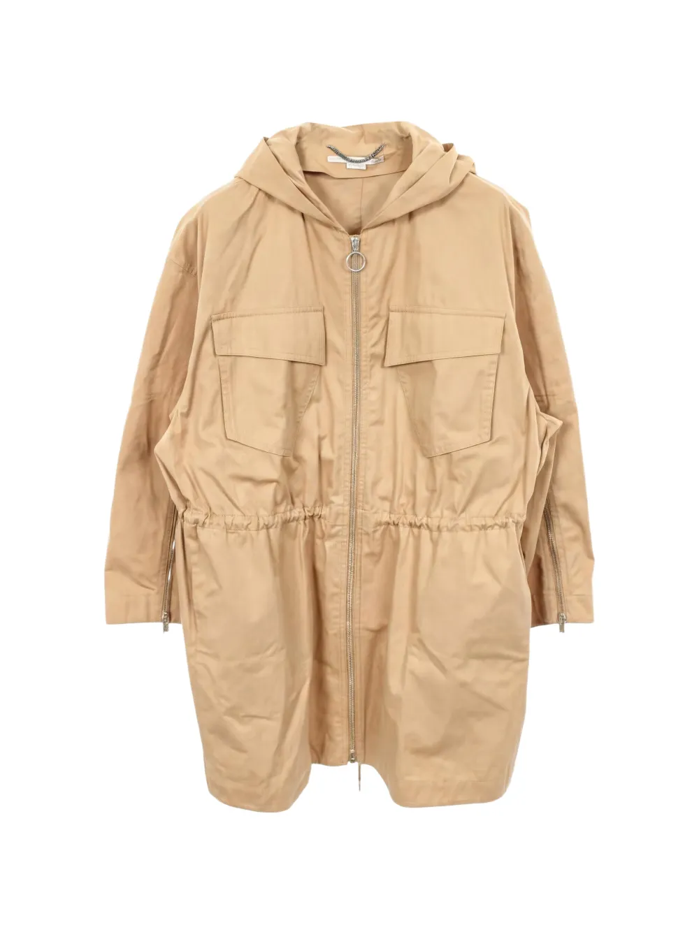 Stella McCartney Pre-Owned 2000s Kaylah hooded cotton coat - Nude