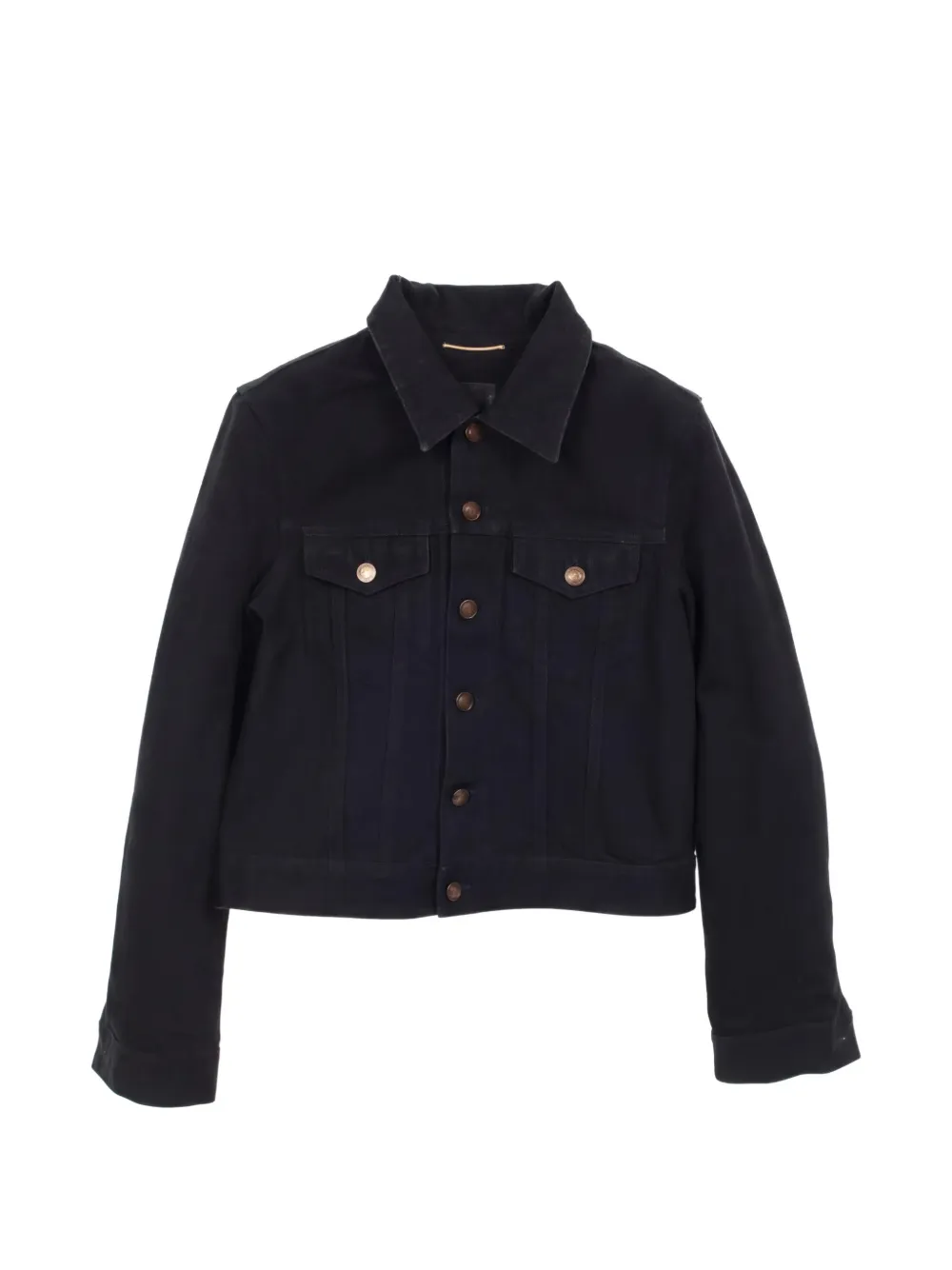 Saint Laurent Pre-Owned button denim jacket - Nero