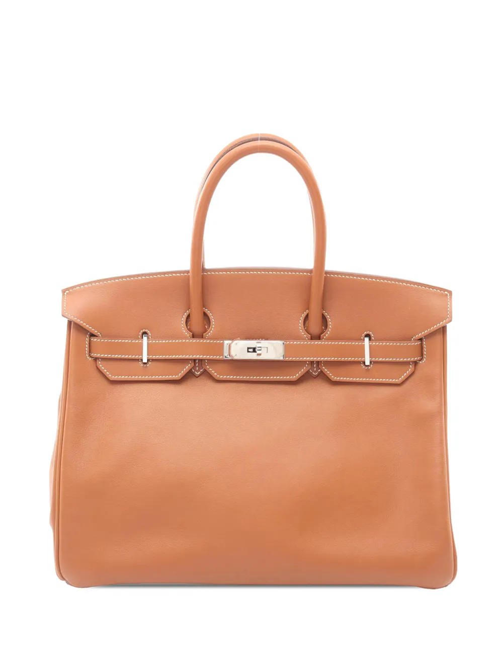 Hermès Pre-Owned 2008 Swift Birkin 35 handbag - Braun