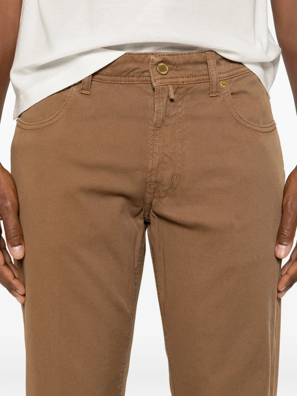 Briglia 1949 Broek met vijf zakken Bruin