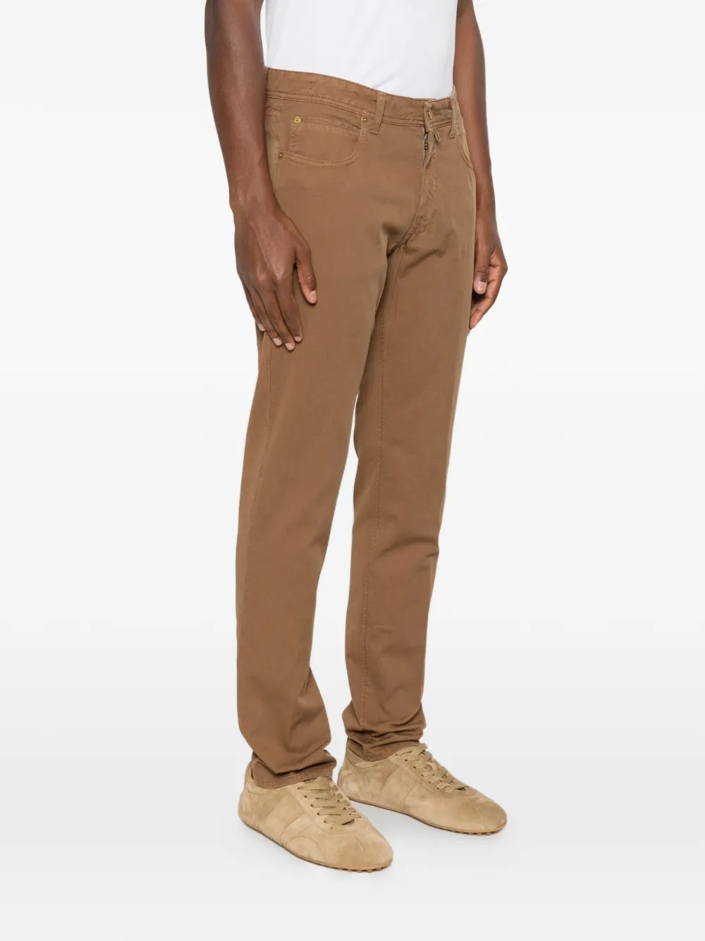 Briglia 1949 Broek met vijf zakken Bruin