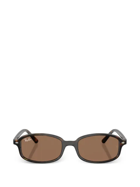 RAY-BAN JUNIOR havana rectangular-frame sunglasses