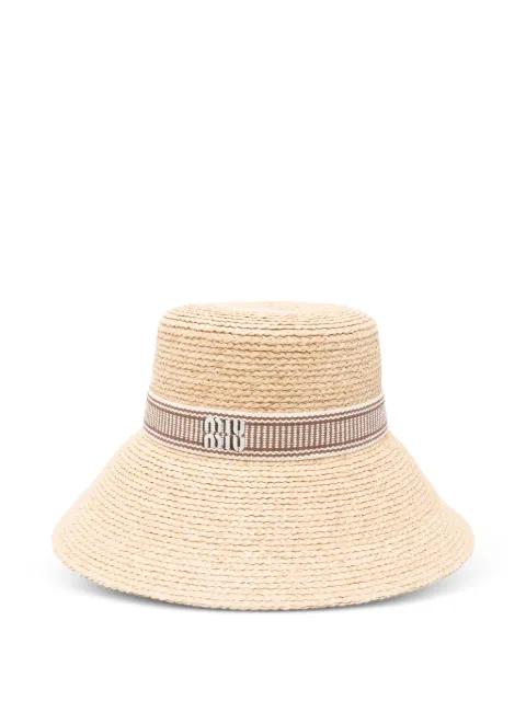 Miu Miu ribbon straw hat