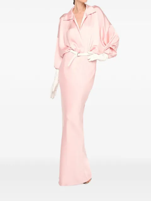 Norma Kamali Obie bias maxi skirt