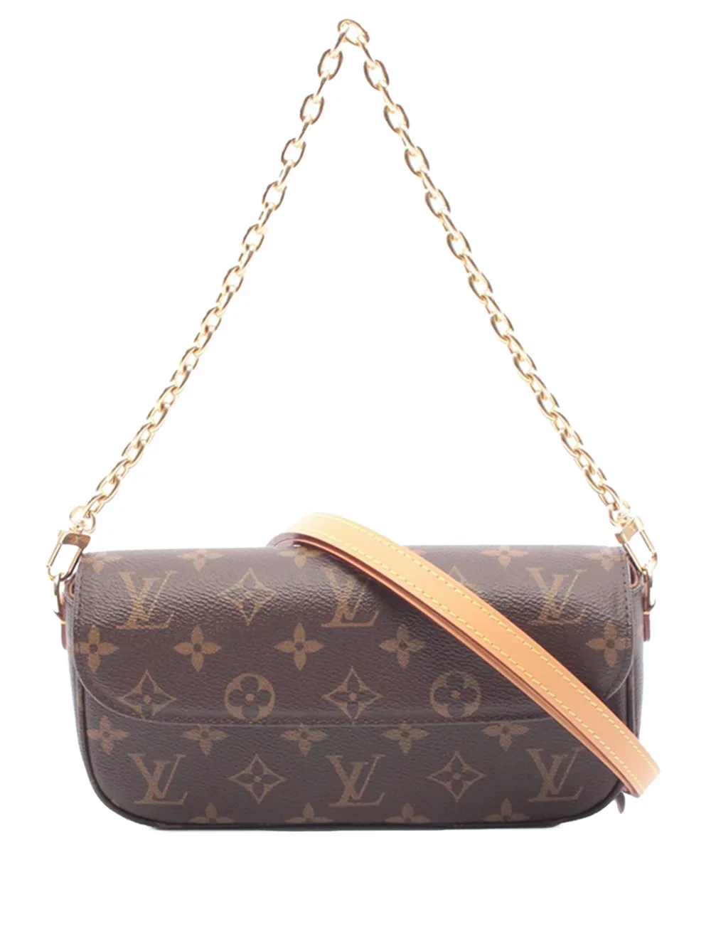 Louis Vuitton Pre-Owned 2021-2025 Monogram Ivy Wallet On Chain satchel - Marrone