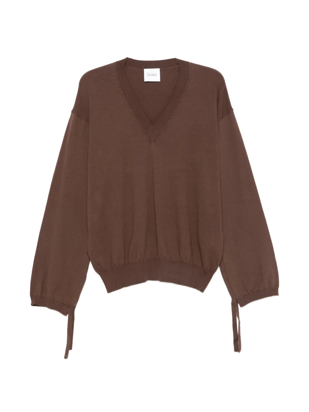 Nude V-neck sweater - Braun