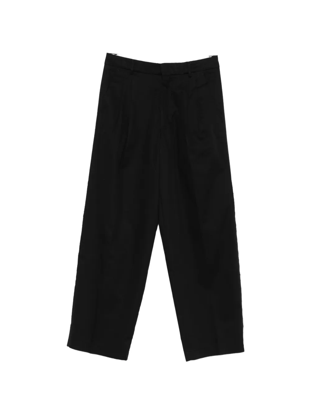 AMARANTO belt-loops trousers - Nero