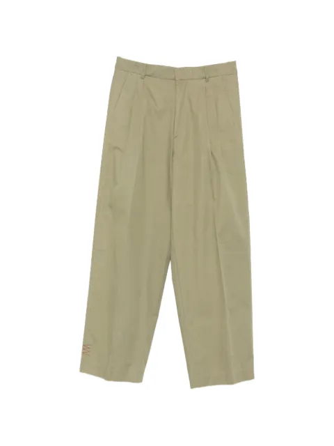 AMARANTO  pleated-front trousers