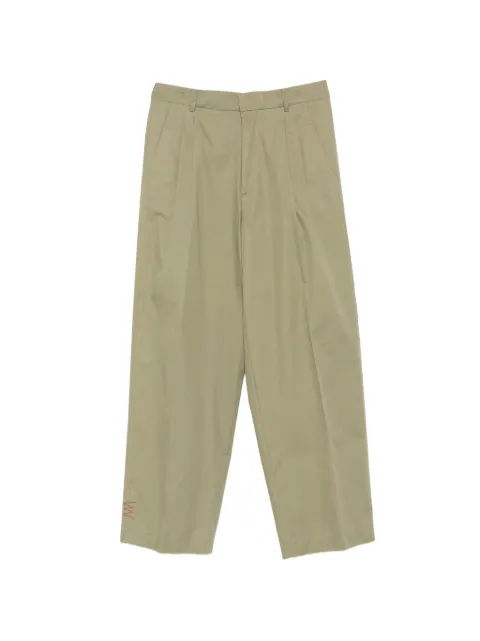 AMARANTO  pleated-front trousers