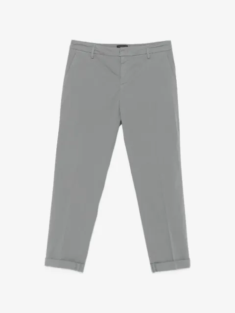 DONDUP pressed-crease turned-up trousers