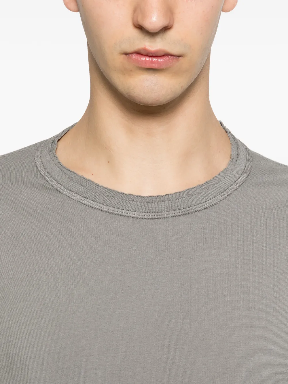DONDUP T-shirt met geborduurd logo Grijs