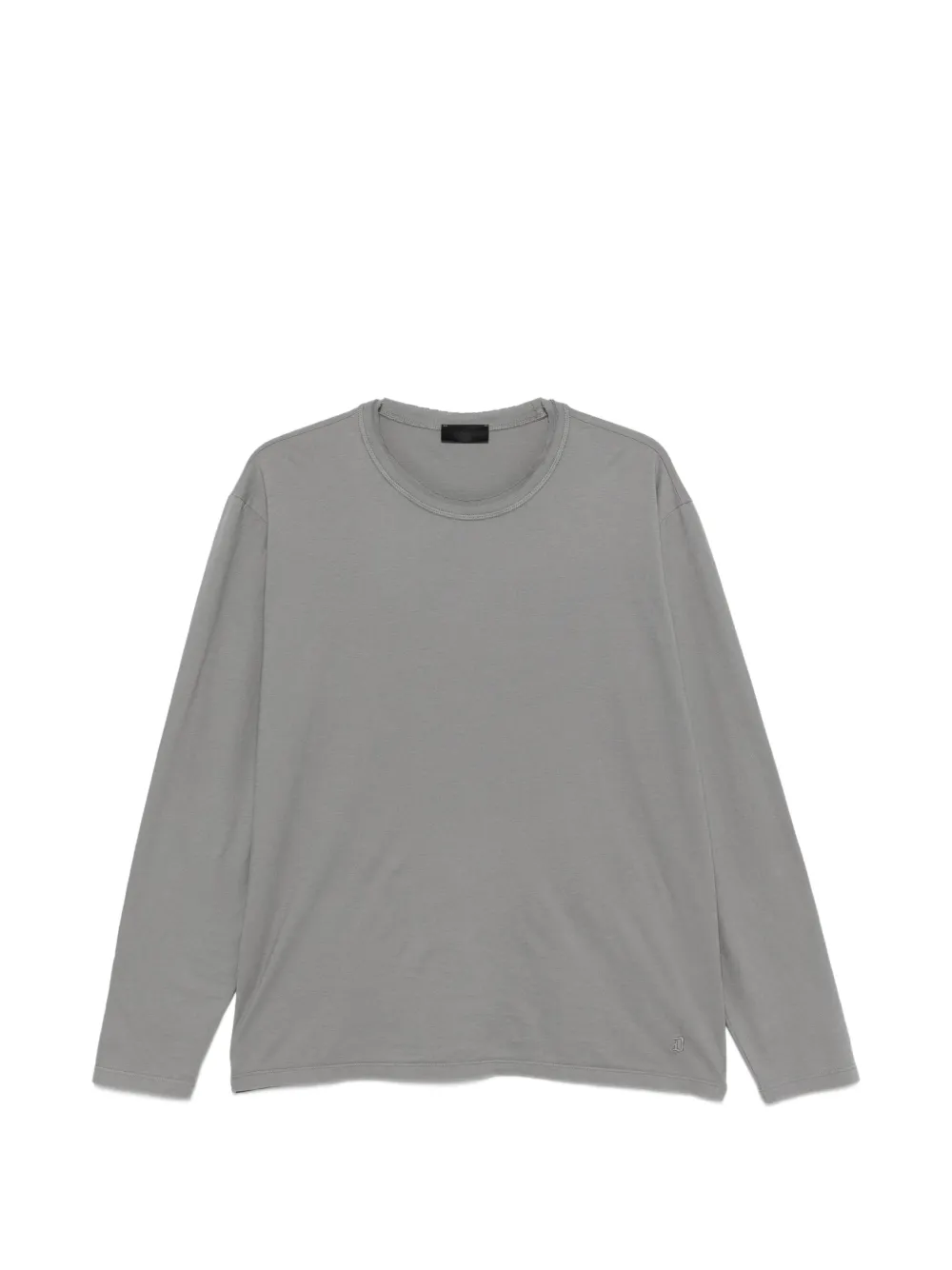 DONDUP logo-embroidered T-shirt - Grau