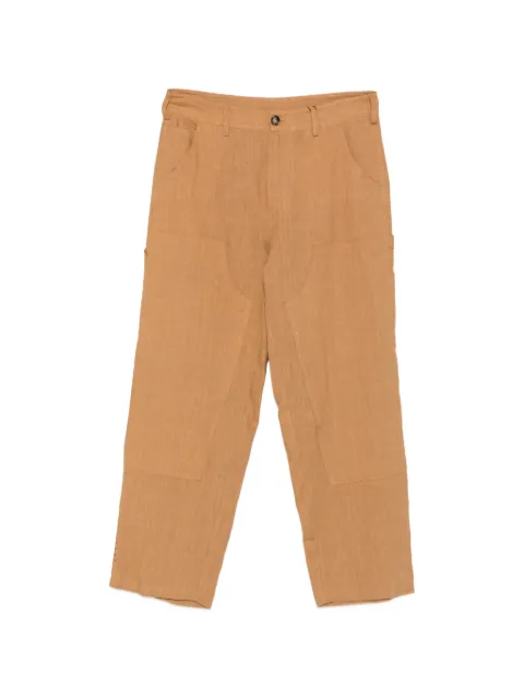 AMARANTO  belt-loops trousers