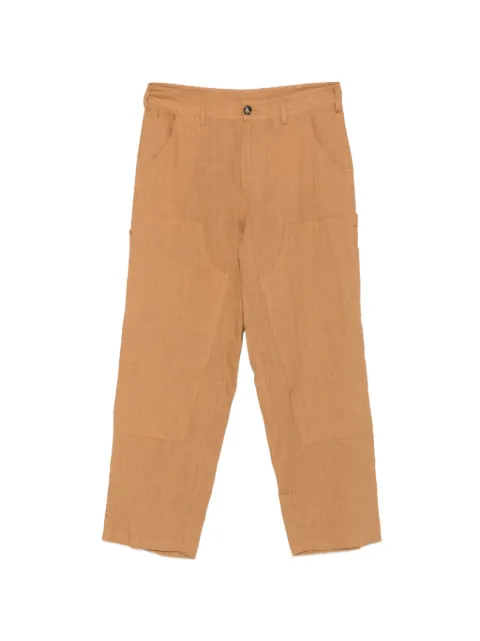 AMARANTO  belt-loops trousers