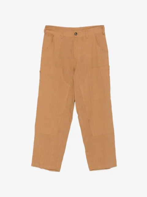 AMARANTO  belt-loops trousers