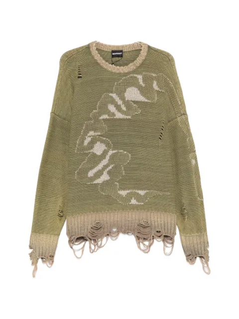 MADFRENZY Cortex Grunge distressed sweater