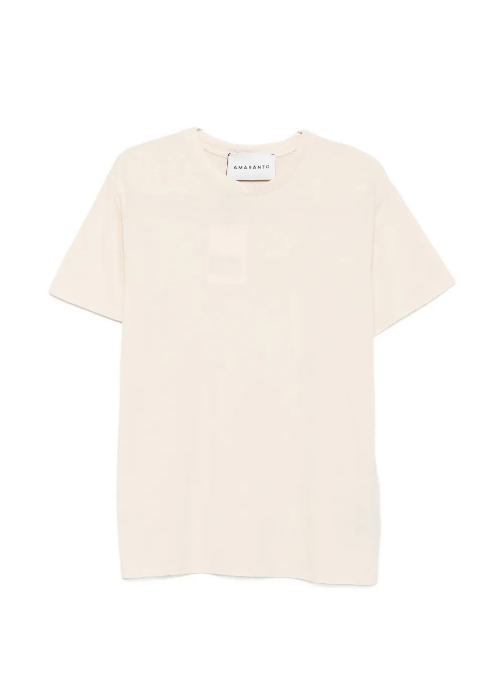 AMARANTO crew-neck short-sleeves T-shirt - Toni neutri