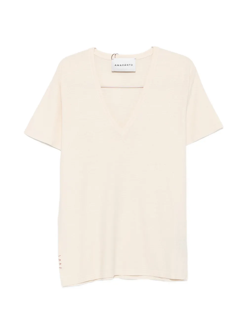 AMARANTO V-neck T-shirt - Toni neutri