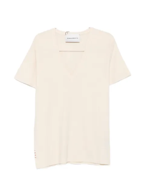 AMARANTO  V-neck T-shirt