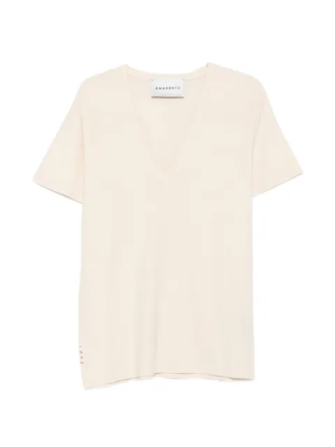AMARANTO  V-neck T-shirt