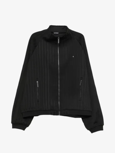 MADFRENZY striped zip jacket