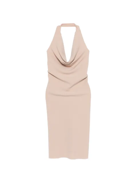 Moschino Pre-Owned 2000s cowl-neck halterneck dress