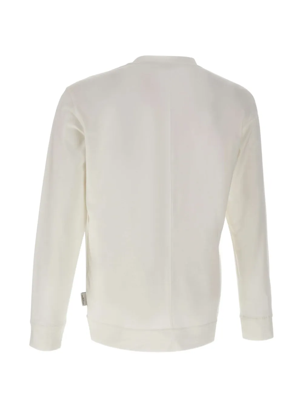 Paolo Pecora Sweater met ronde hals en lange mouwen Wit