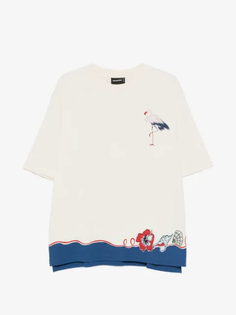 DSQUARED2 playera con estampado Aloha