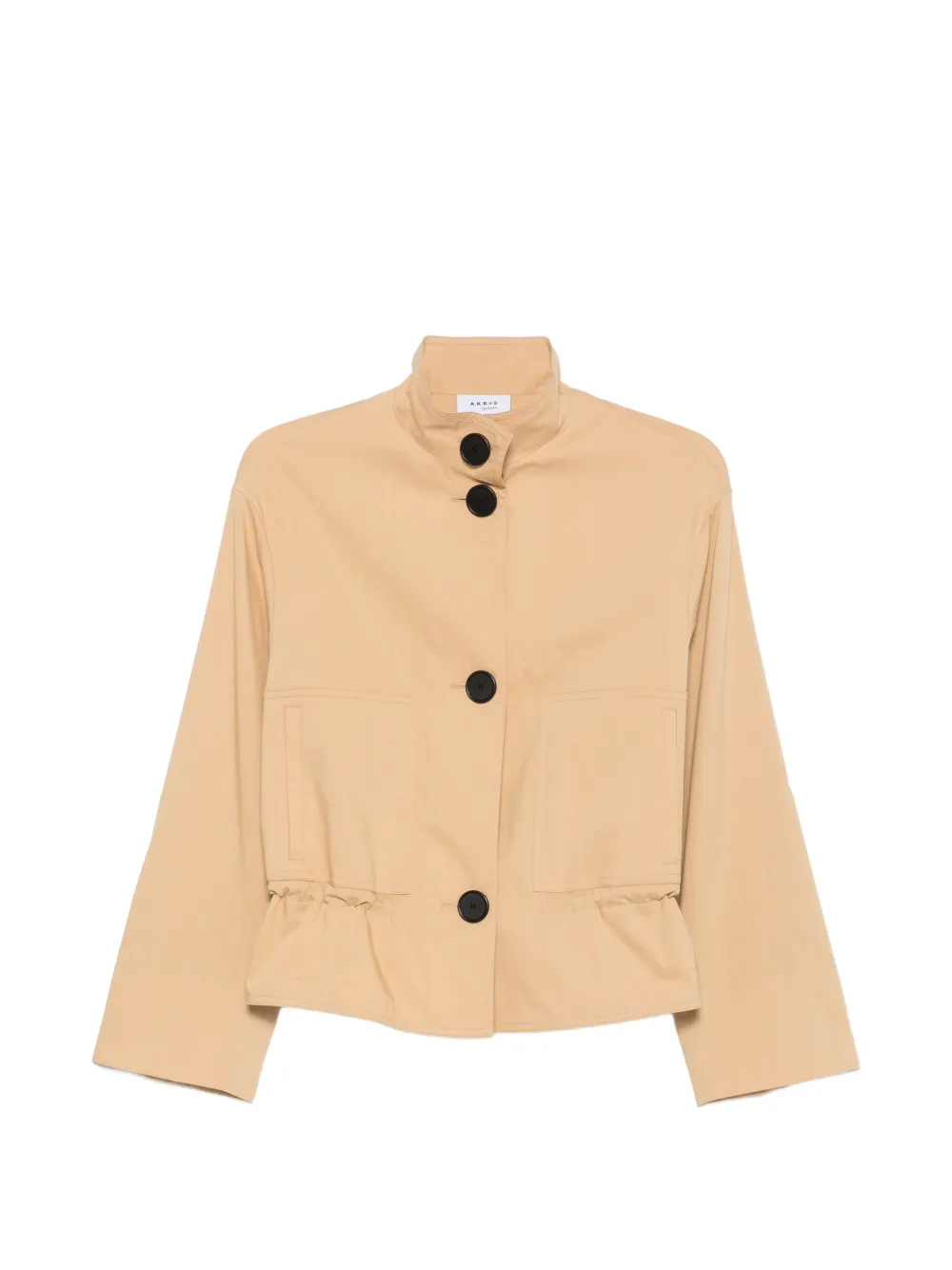 Akris Punto ruffled button-front jacket - Toni neutri