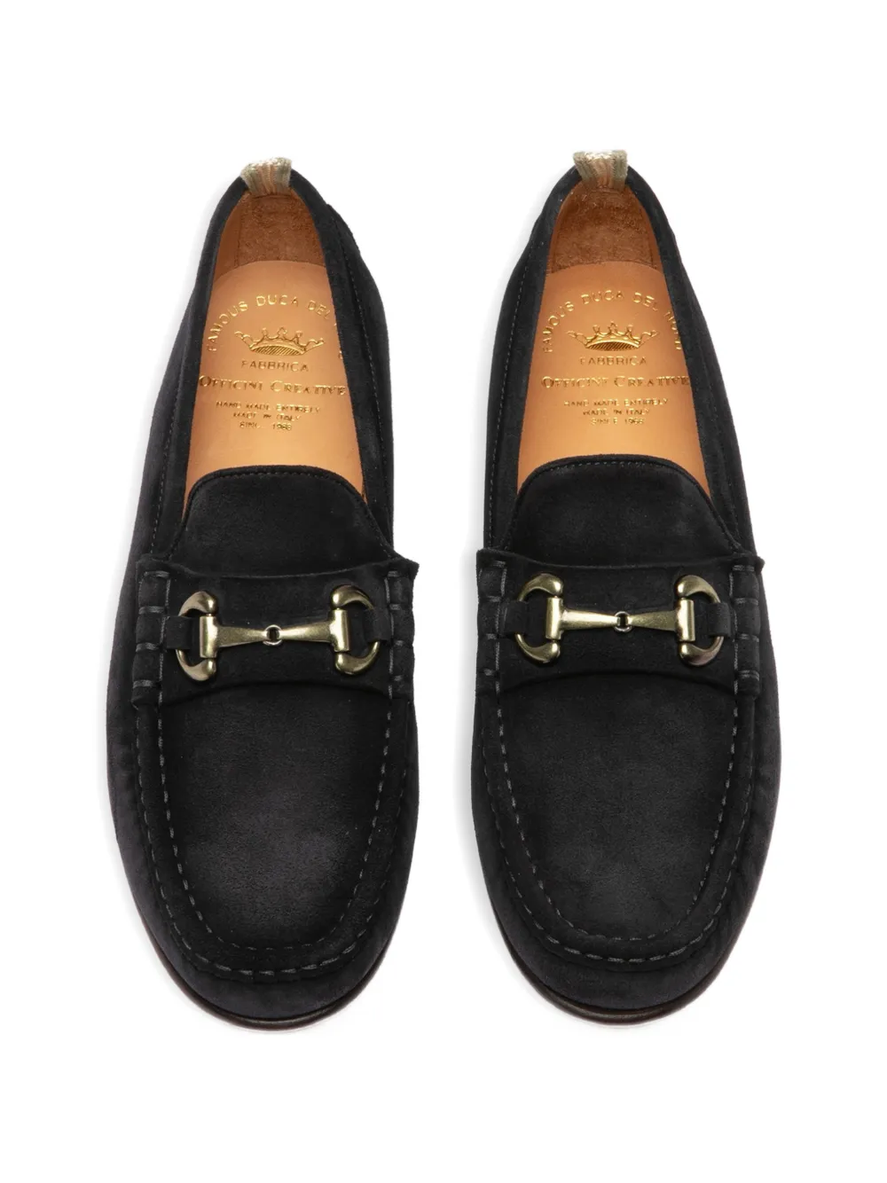 Officine Creative Balfron suède loafers met Horsebit-detail Blauw