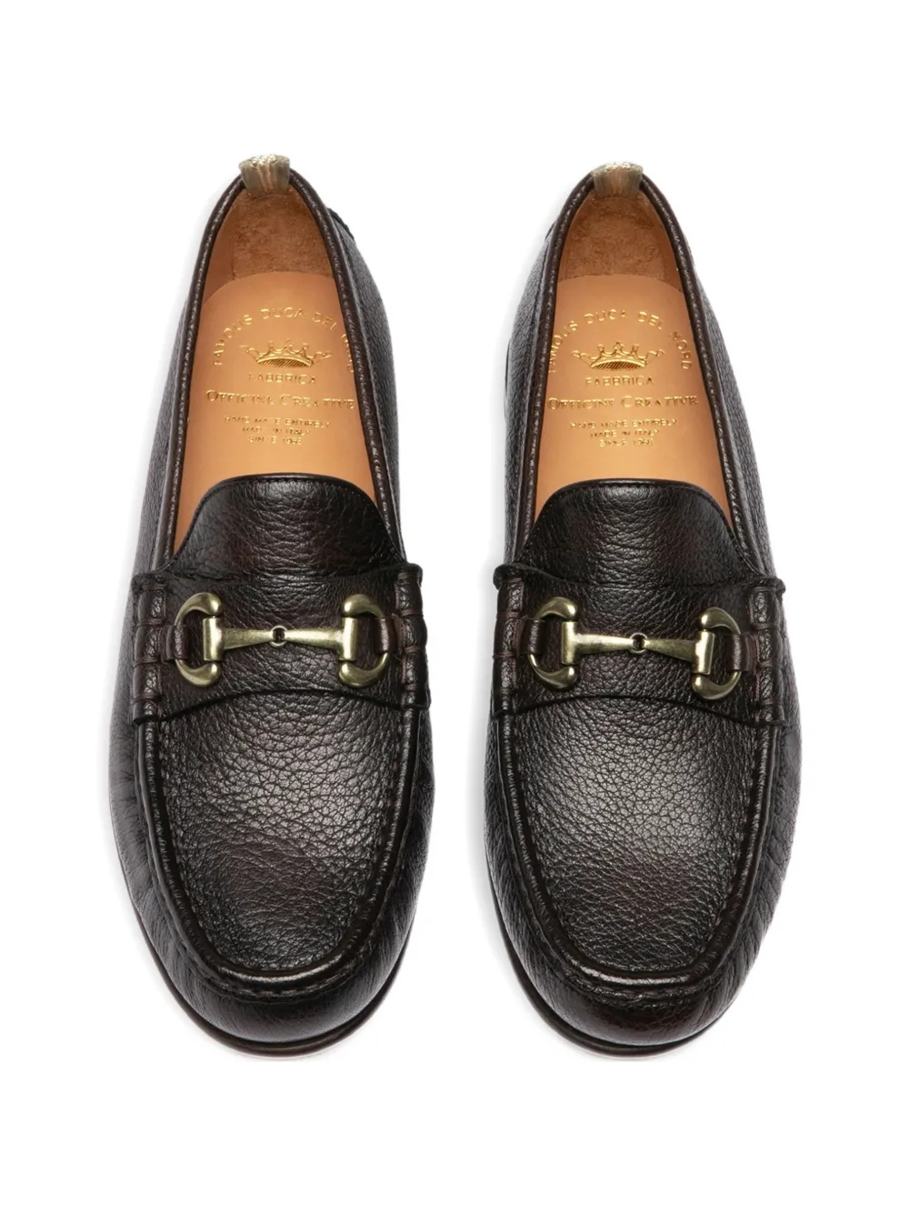 Officine Creative Balfron horsebit leather loafers Bruin