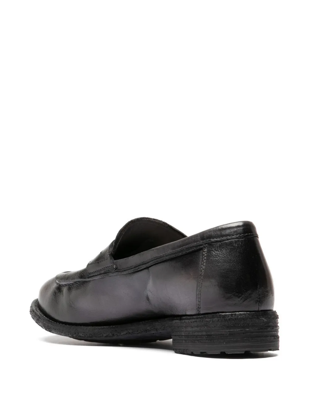 Officine Creative ruboff leather loafers Zwart