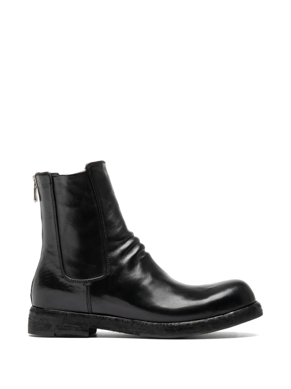 Officine Creative Bulla DD zip leather chelsea boots - Nero