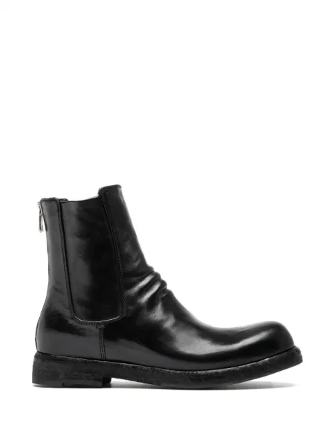 Officine Creative Bulla DD zip leather chelsea boots