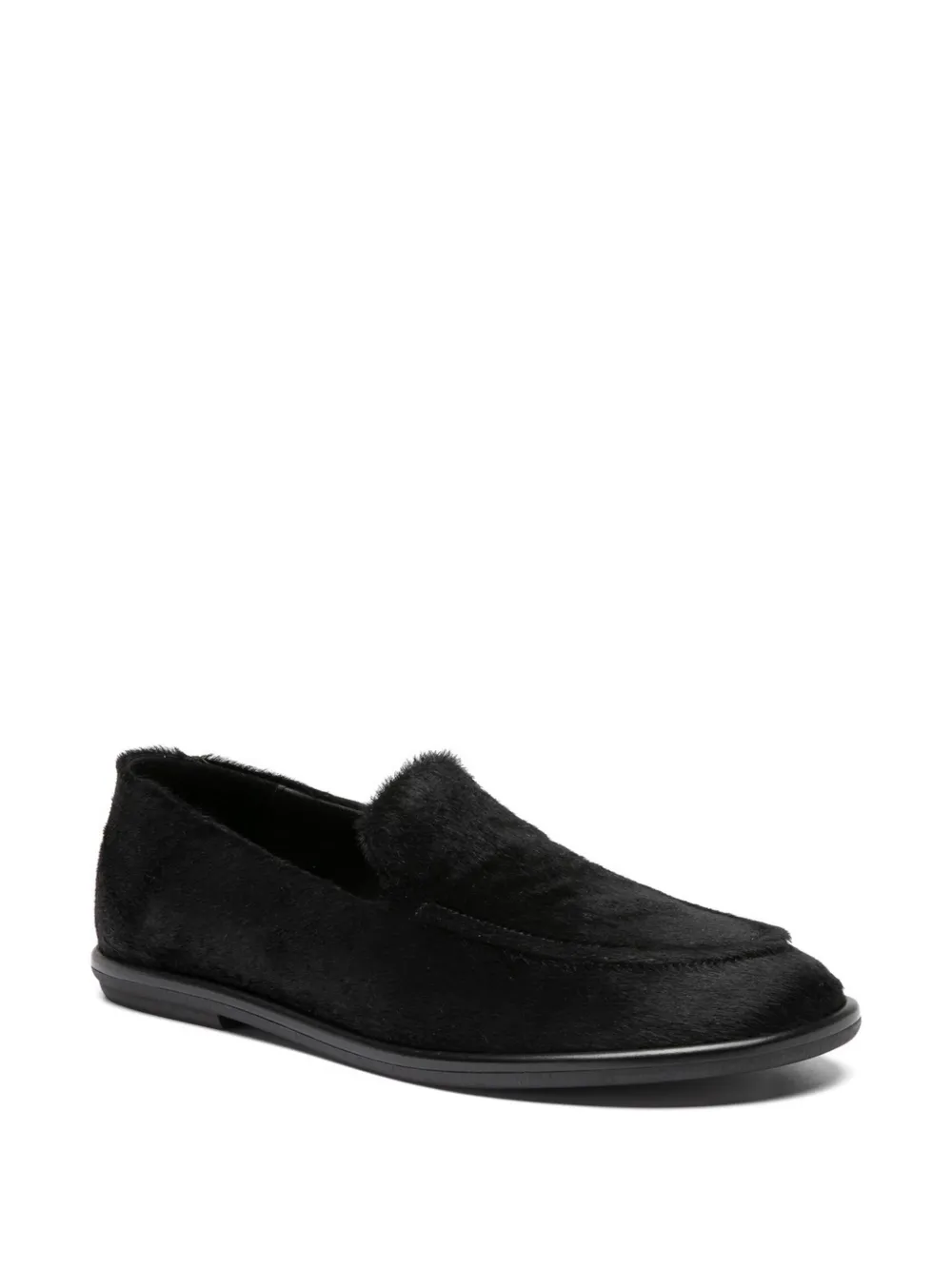 Officine Creative Pluizige loafers Zwart