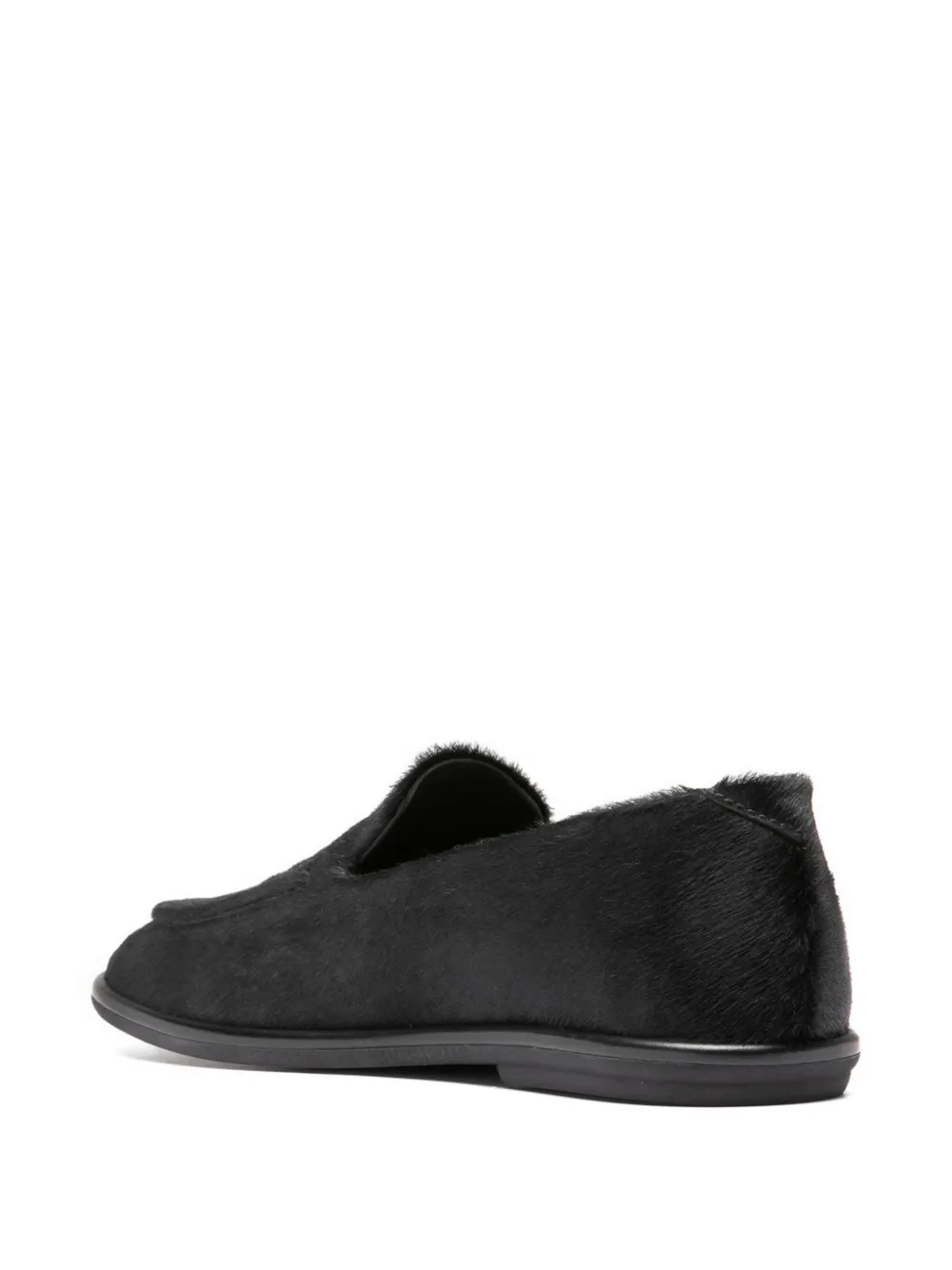 Officine Creative Pluizige loafers Zwart
