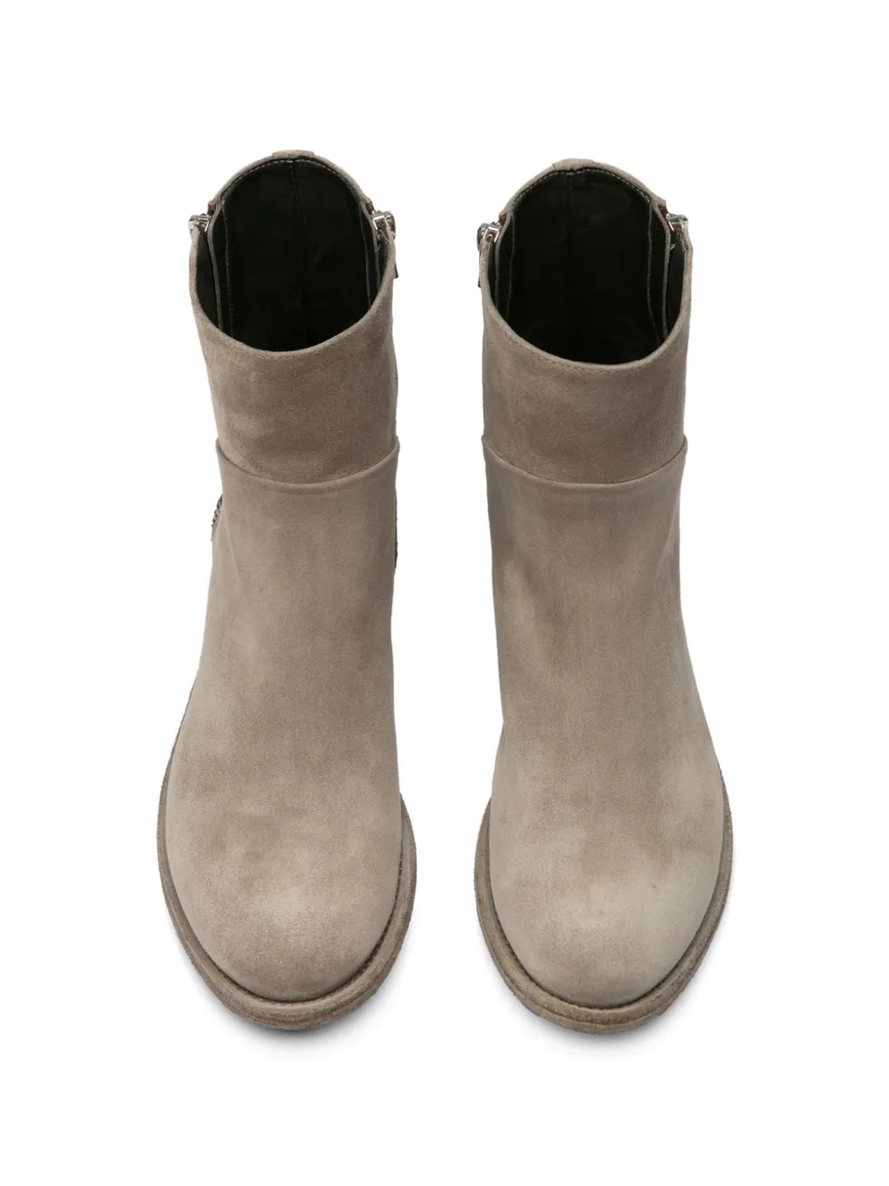 Officine Creative Lison suède laarzen met rits Beige