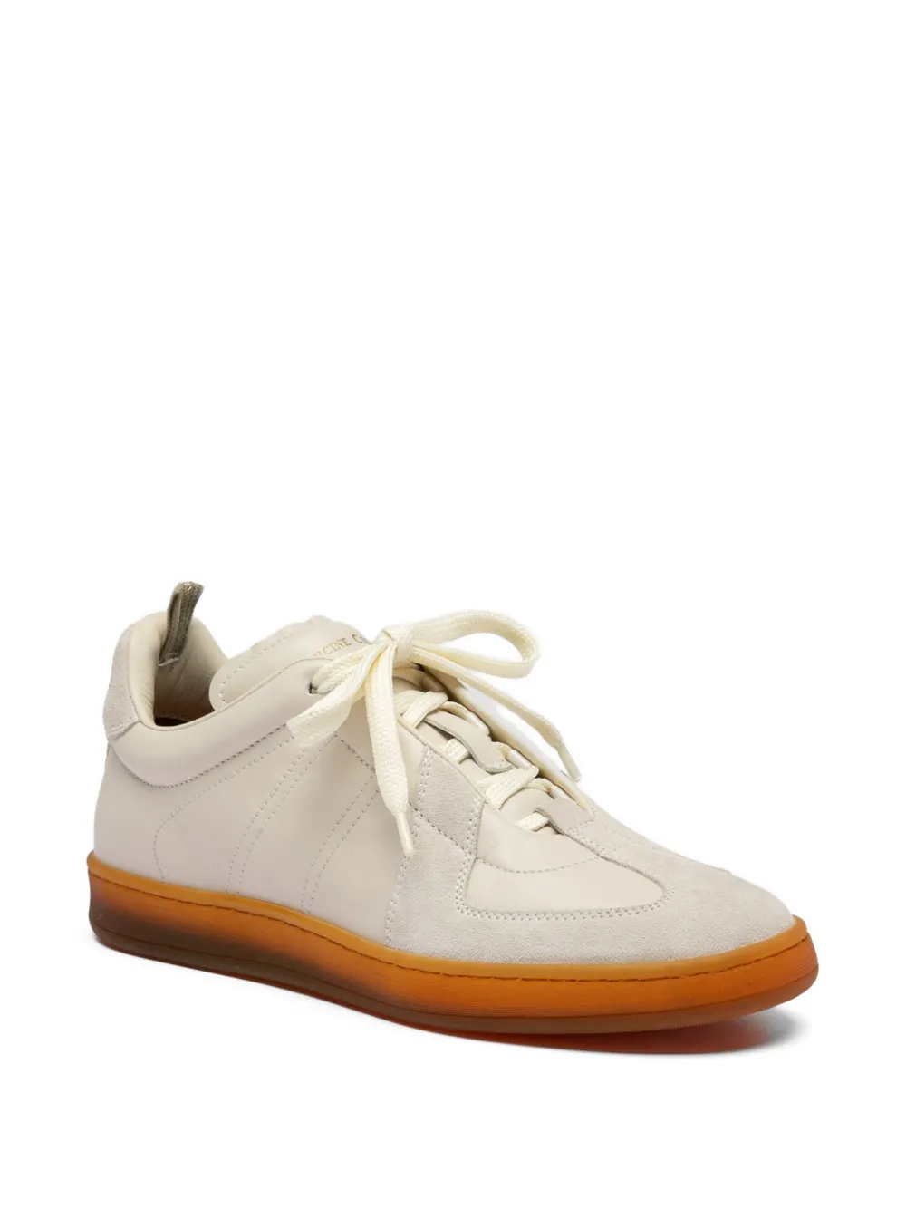 Officine Creative MILITIA 102 leren sneakers met vlakken Beige