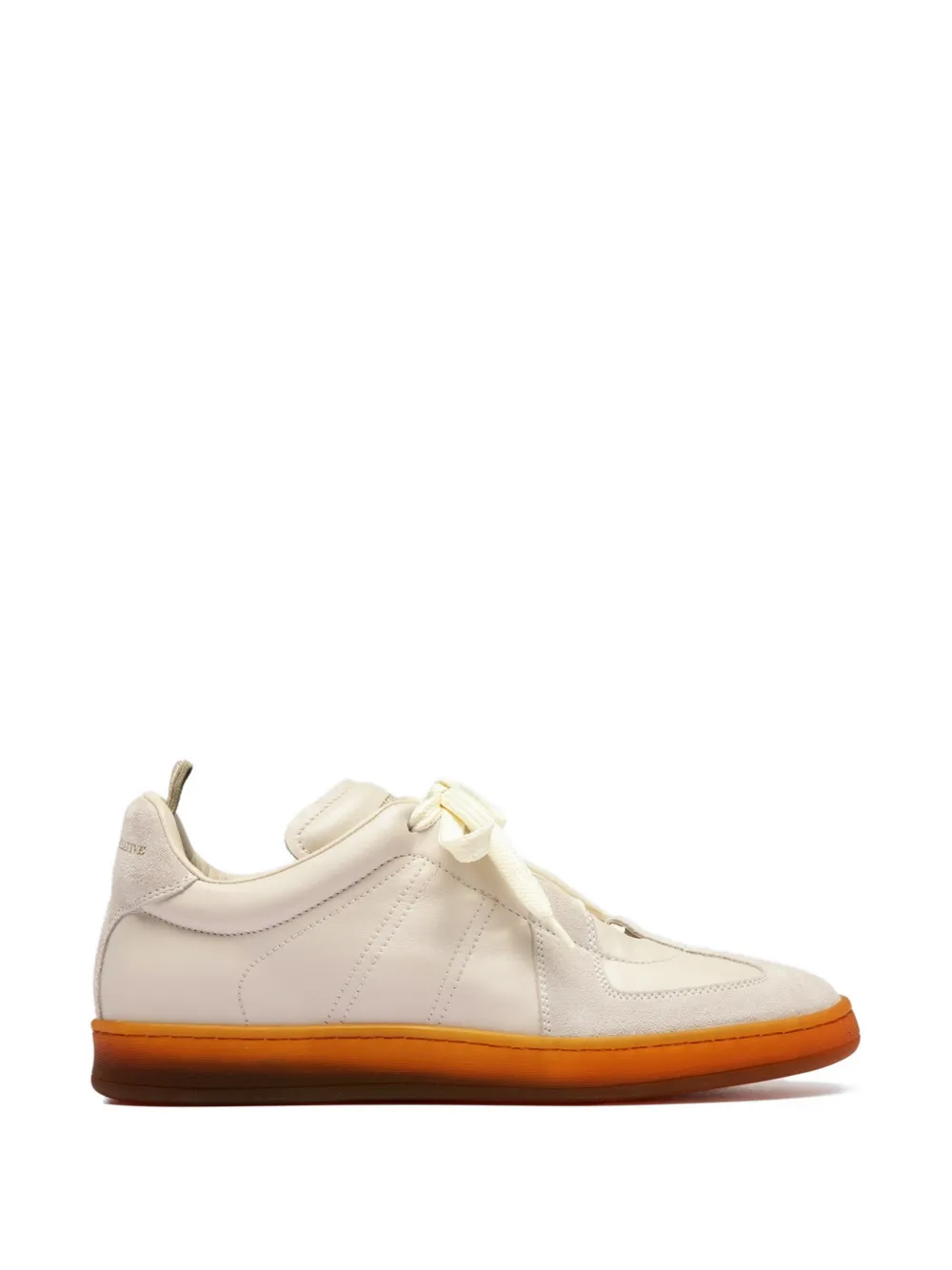 Officine Creative MILITIA 102 leren sneakers met vlakken Beige