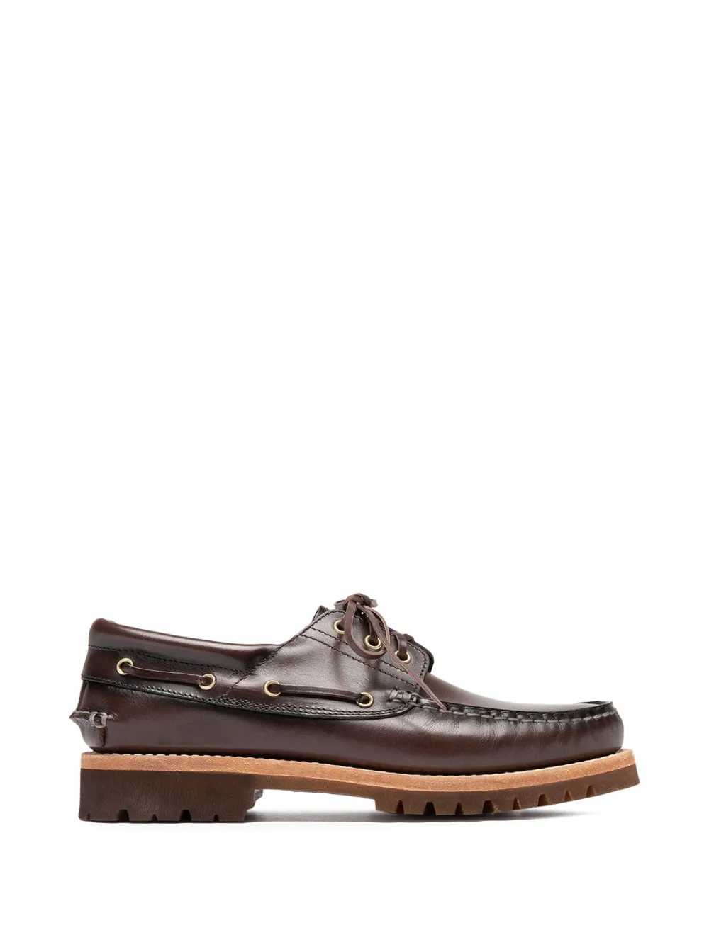 Officine Creative HERITAGE FLEXI 001 leather boat shoes - Braun