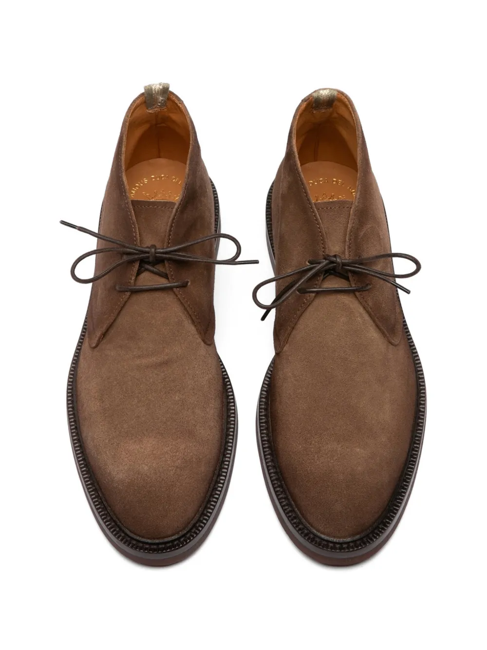 Officine Creative DUDE FLEXI 004 leren veterlaarzen Bruin