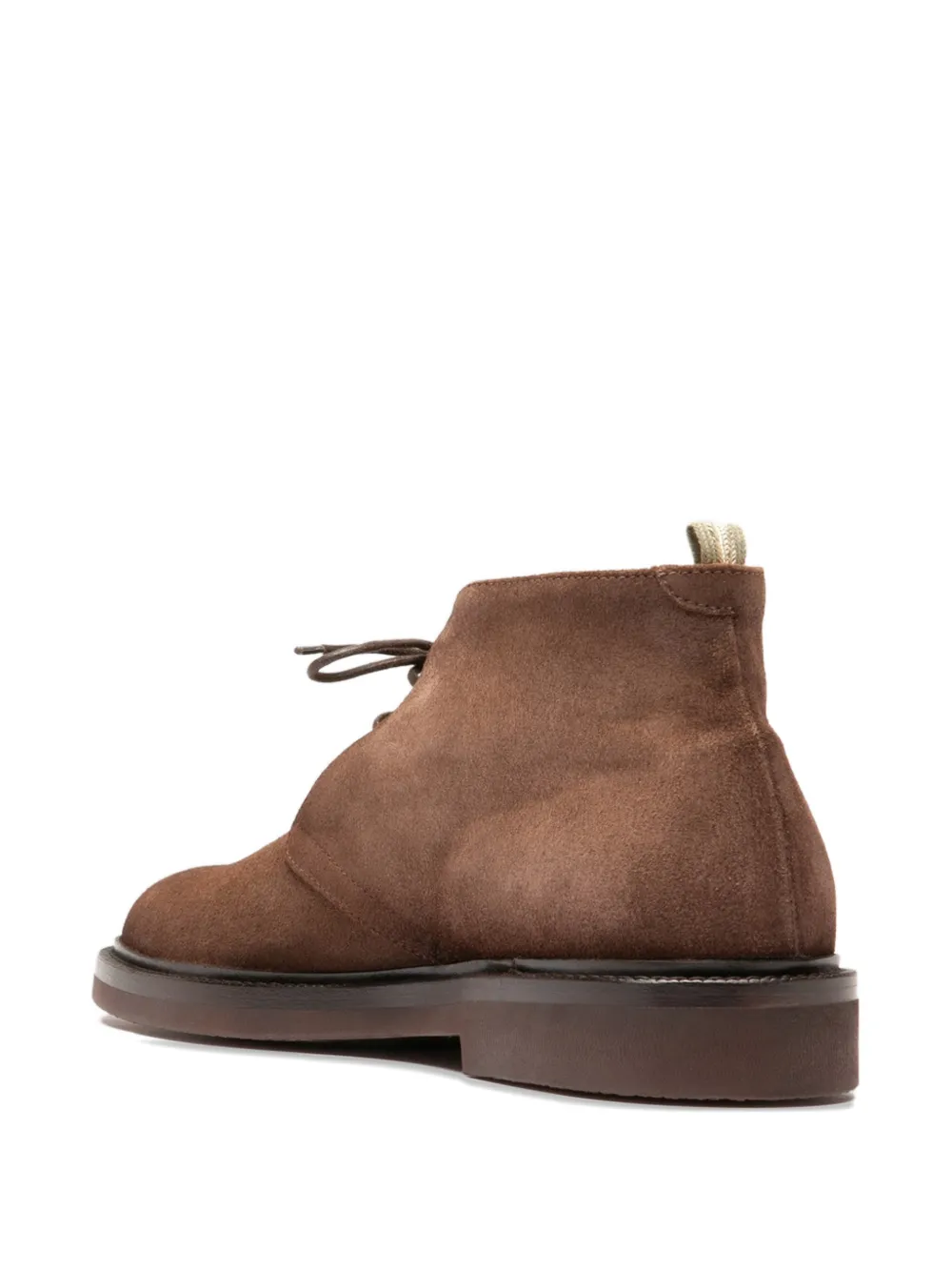 Officine Creative DUDE FLEXI 004 leren veterlaarzen Bruin