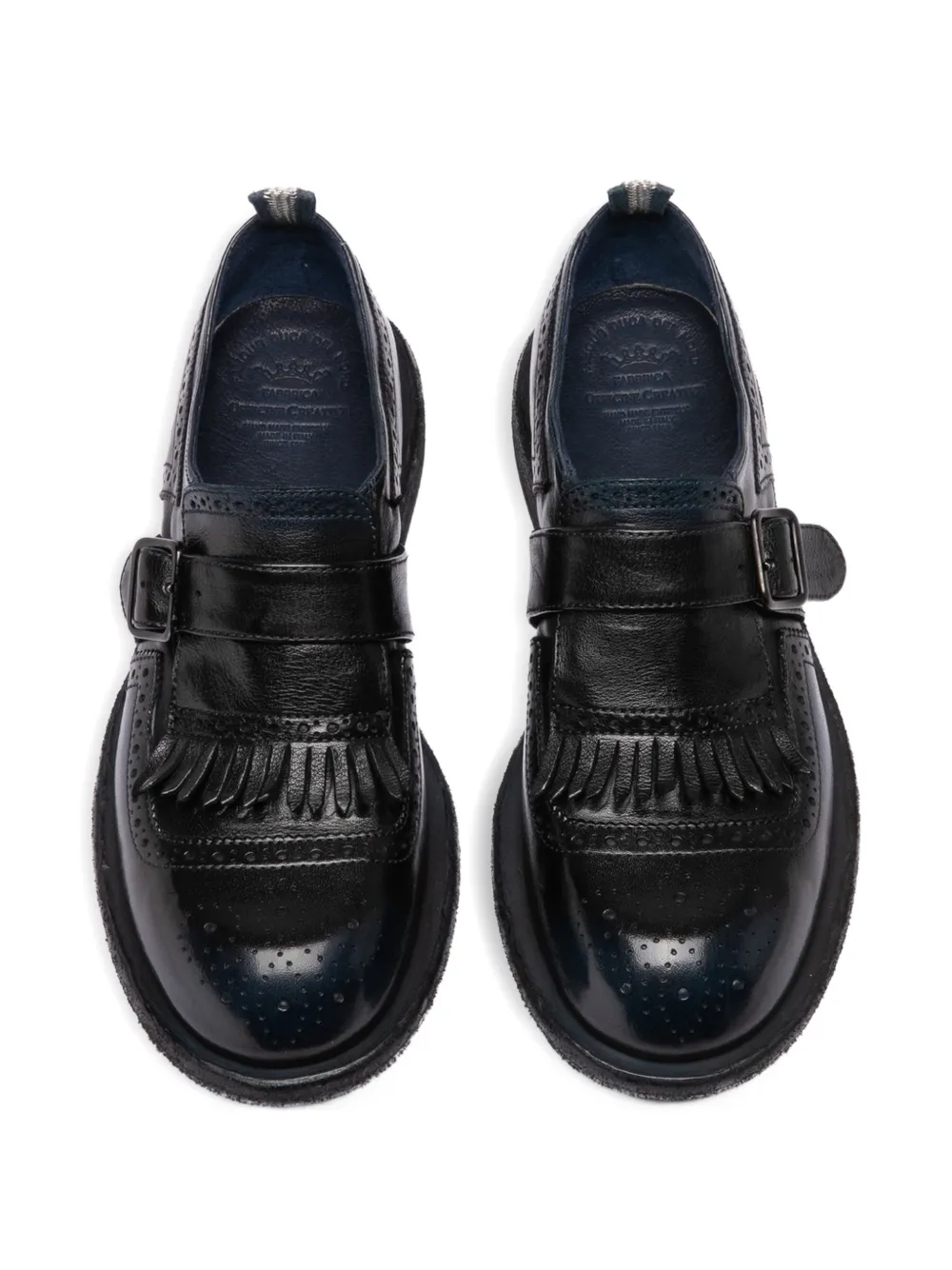 Officine Creative RUGGED 111 leren derby schoenen Blauw