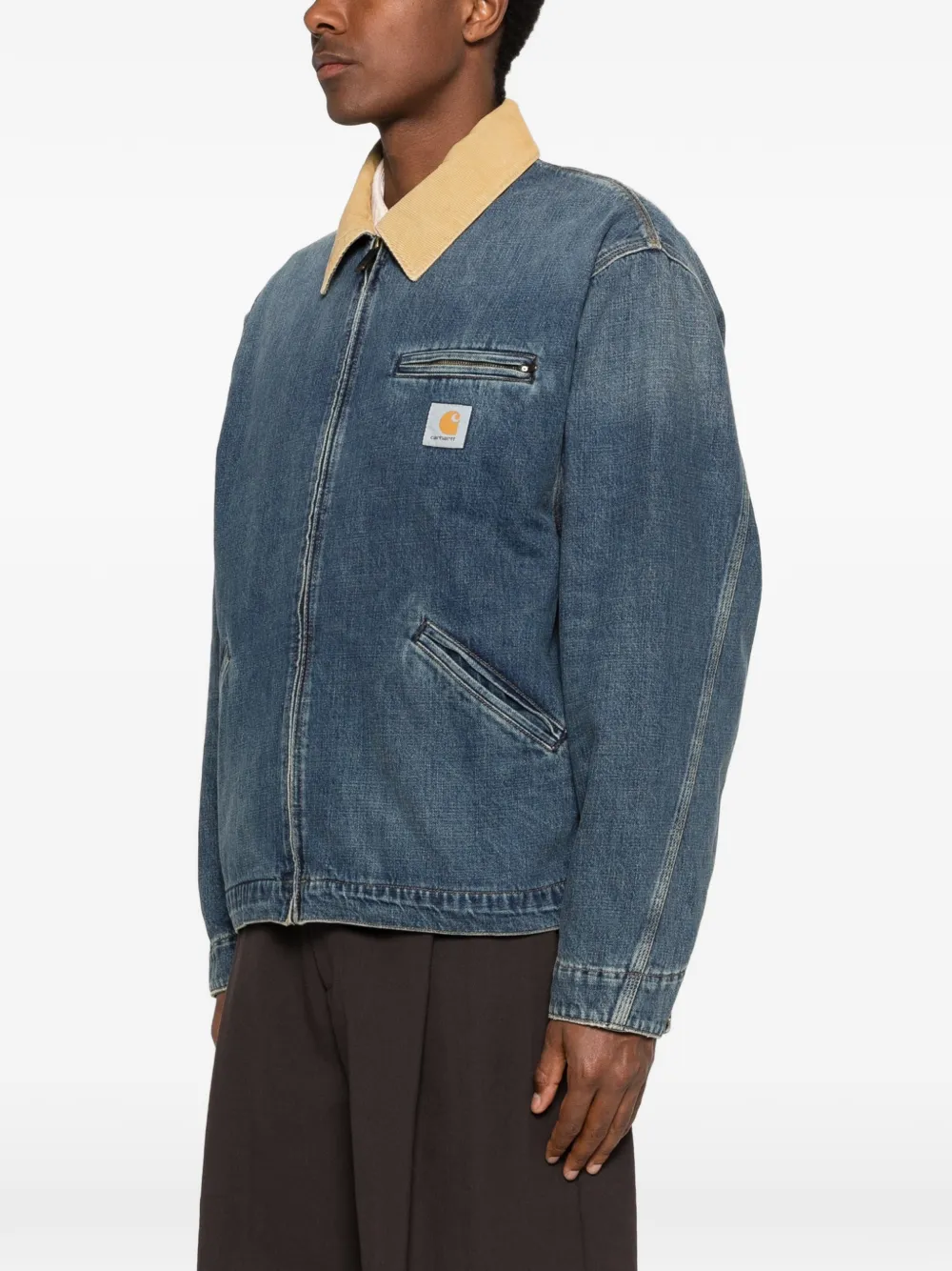 Carhartt WIP Jack met logopatch Blauw